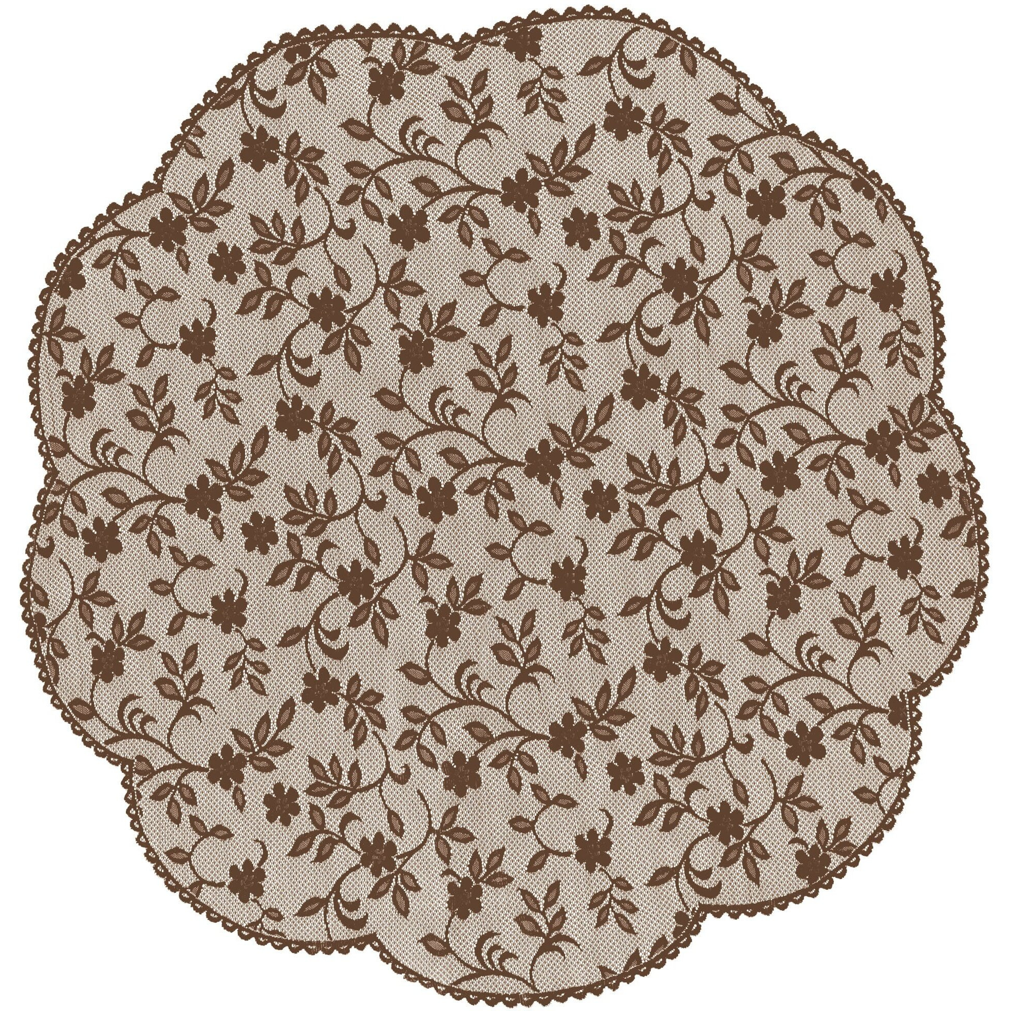 Heritage Lace JM-4200ER Jasmine 42 in Round Topper  Earth