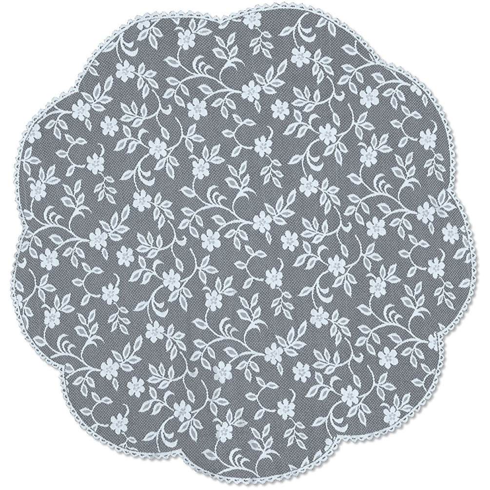 Heritage Lace JM-4200S Jasmine 42 in Round Topper  Sky