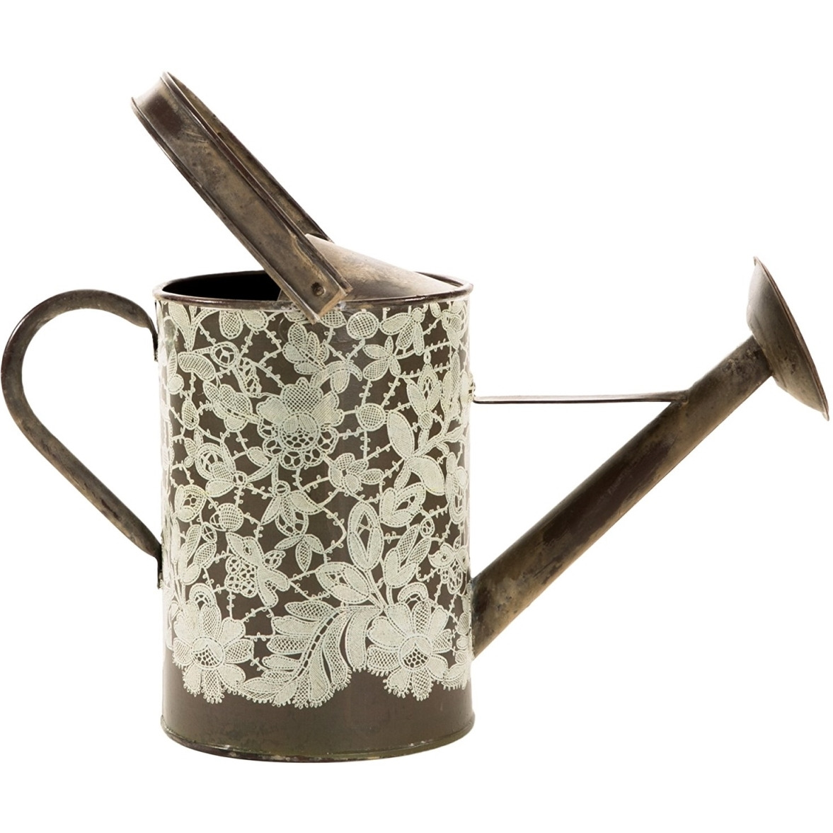 Heritage Lace Vg-003 17 x 14 in Vintage garden Watering can - Metal Lace