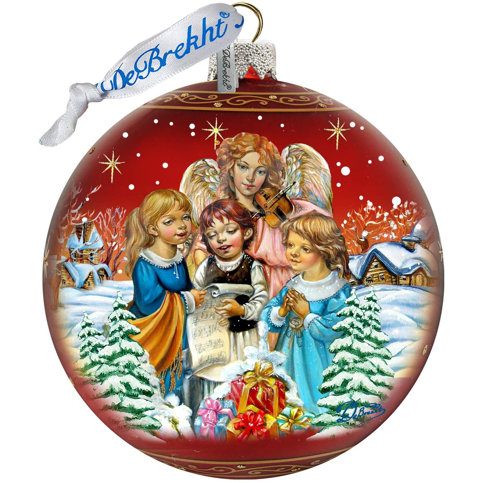gDeBrekht 73877 christmas guardian Angel  Limited Edition glass Ball