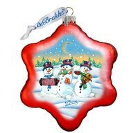 gDeBrekht 754-013 Village celebration Snowflake Ornament