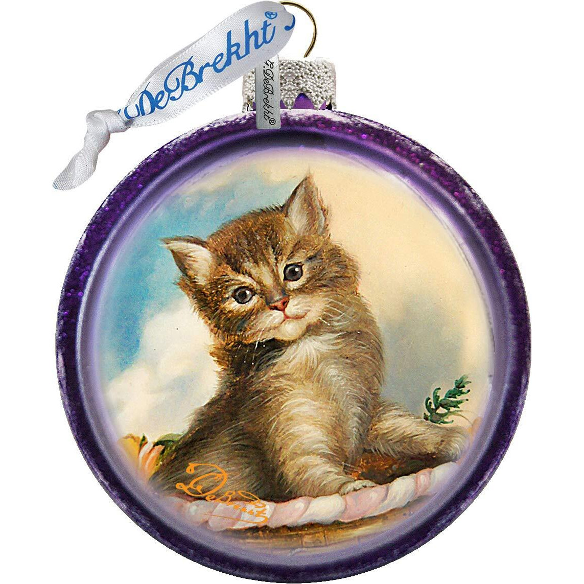gDeBrekht 764-021 Handcrafted cat glass Ornaments