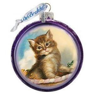 gDeBrekht 764-021 Handcrafted cat glass Ornaments