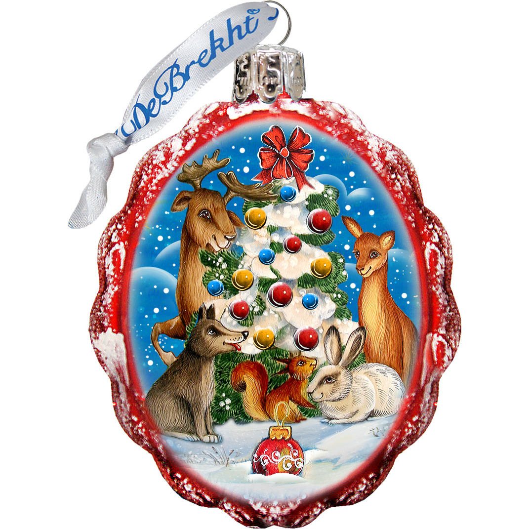 gDeBrekht 773035 christmas at the Forest Ornament