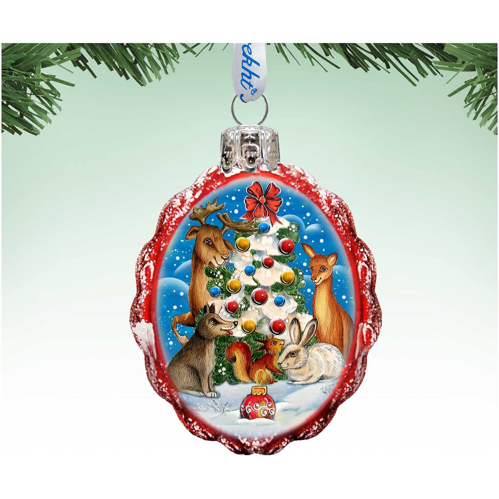gDeBrekht 773035 christmas at the Forest Ornament