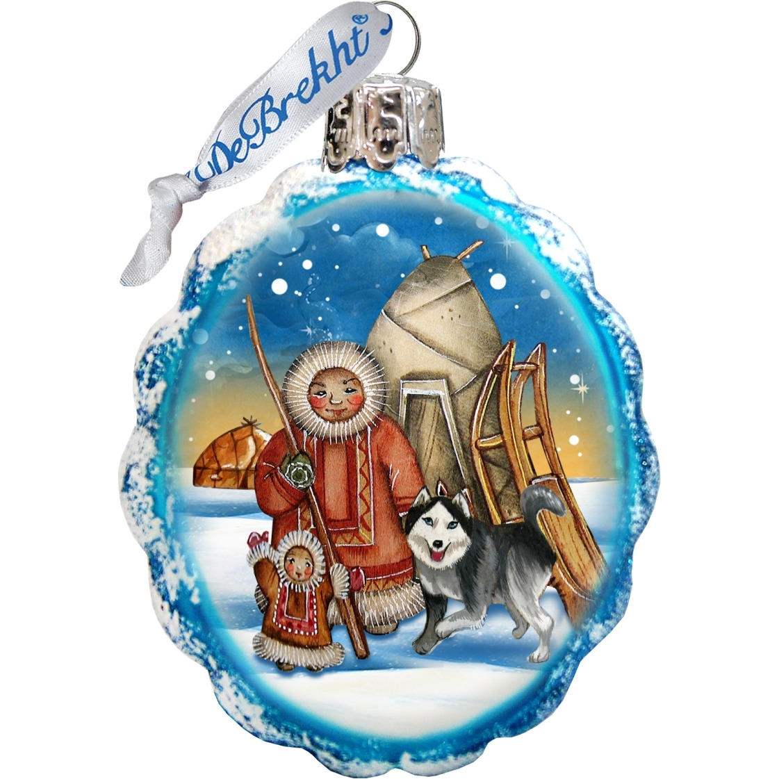 gDeBrekht 771051 Eskimo Handcrafted glass Ornament