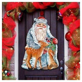 gDeBrekht 8114500M Wooden Winter Treasure christmas Decorative Hanging or Freestanding Figurine for Home & garden
