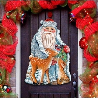 gDeBrekht 8114500M Wooden Winter Treasure christmas Decorative Hanging or Freestanding Figurine for Home & garden