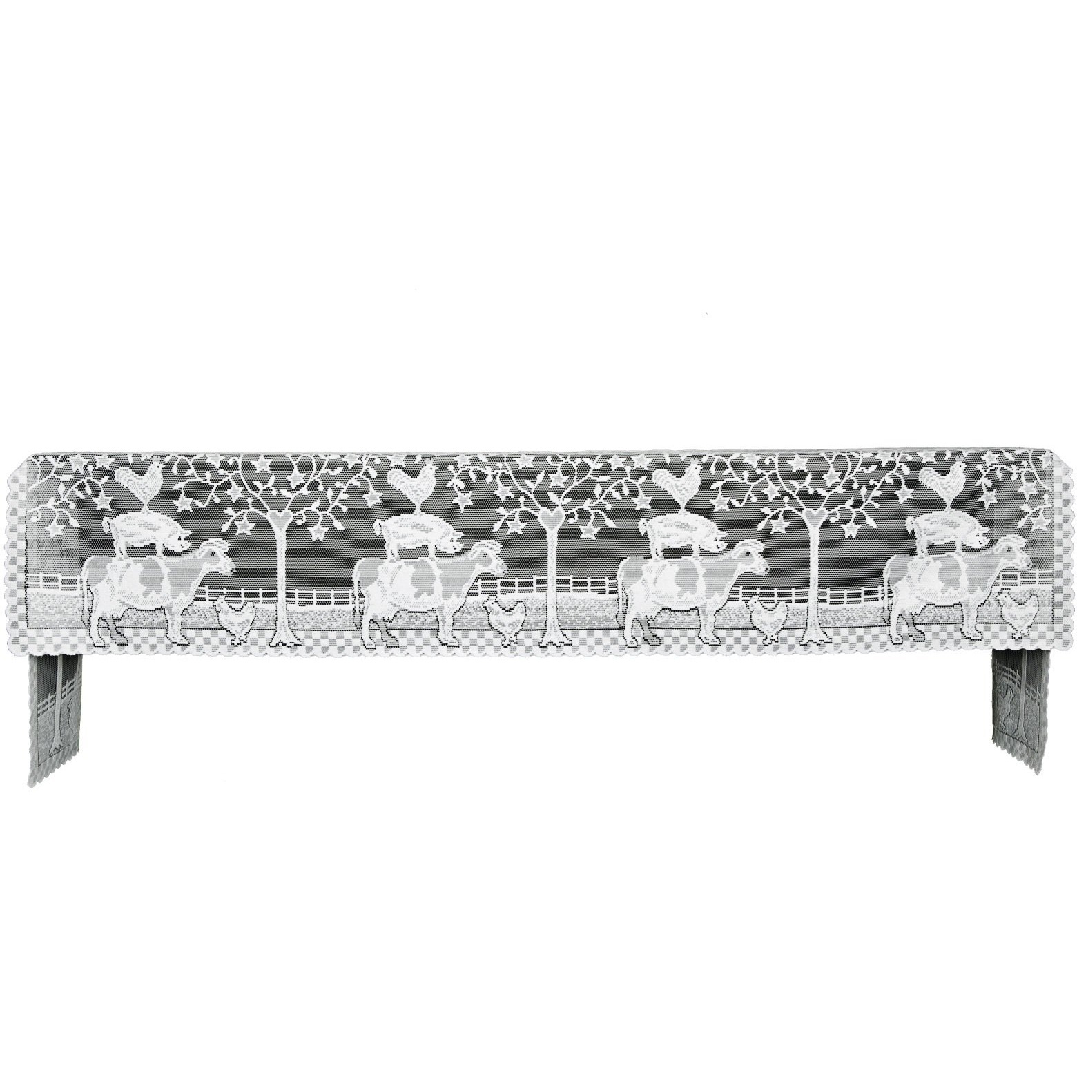 Heritage Lace FH-2096MSW 20 x 96 in Farmhouse Mantle Scarf