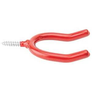 National Manufacturing Spectrum Brands HHI 219239 2 x 75 in Vinyl coated Double Screw Hook  Red
