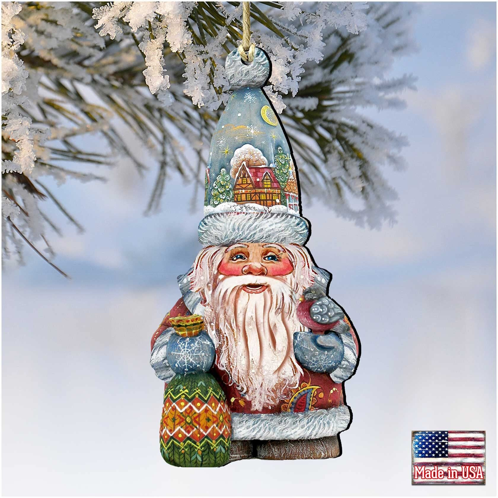 gDeBrekht 8116410 The First Noel Wooden christmas Ornament Set of 2