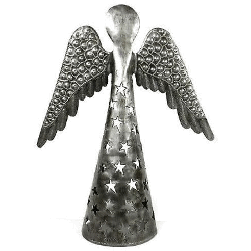 croix des Bouquets H Metalwork Angel - Wings Down- 14 in
