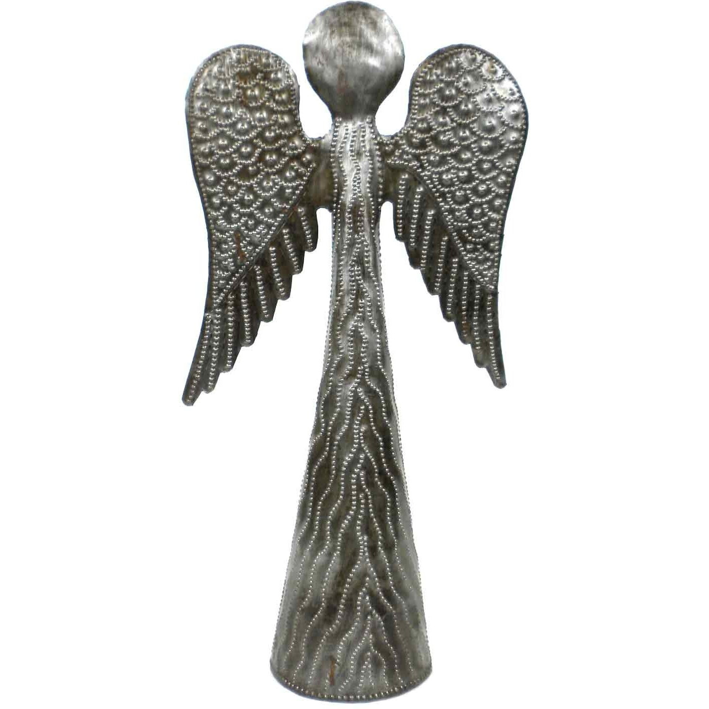 croix des Bouquets H Metalwork Angel - Wings Down- 14 in