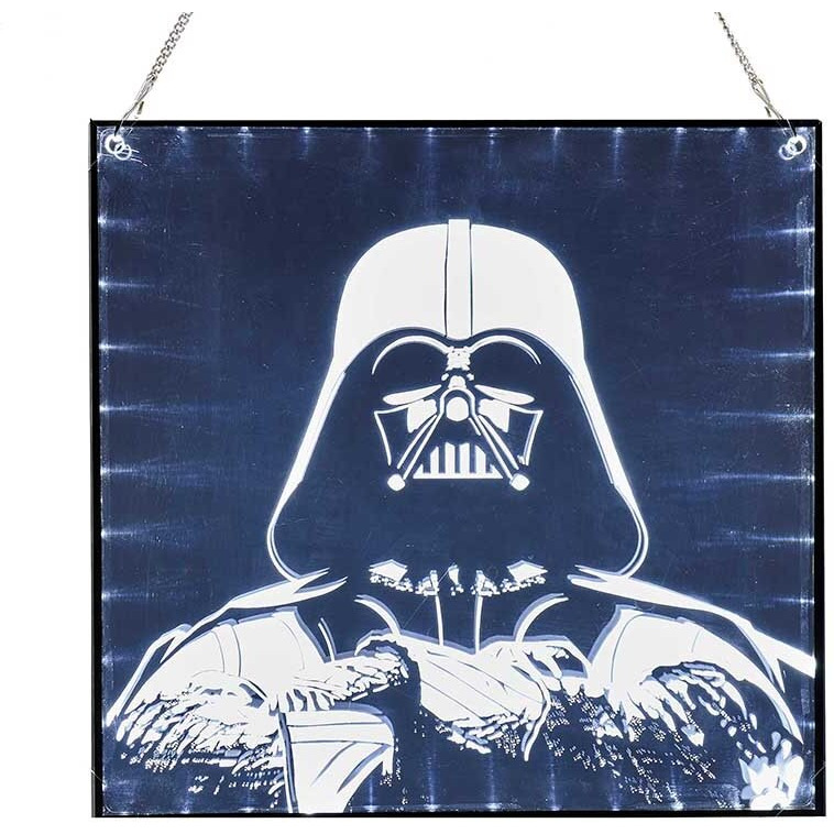 Kurt S Adler SW9180 Darth Vader LED Light-Up Wall Decor - 15 in