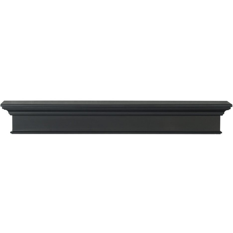 Pearl Mantels 610-60B Henry Mantel Shelf MDF in Black