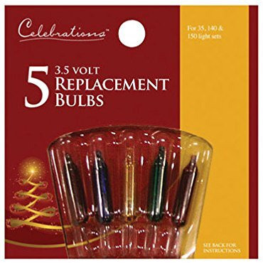 celebrations 1265-1-71 Multi-color 35V Mini Replacement Bulbs