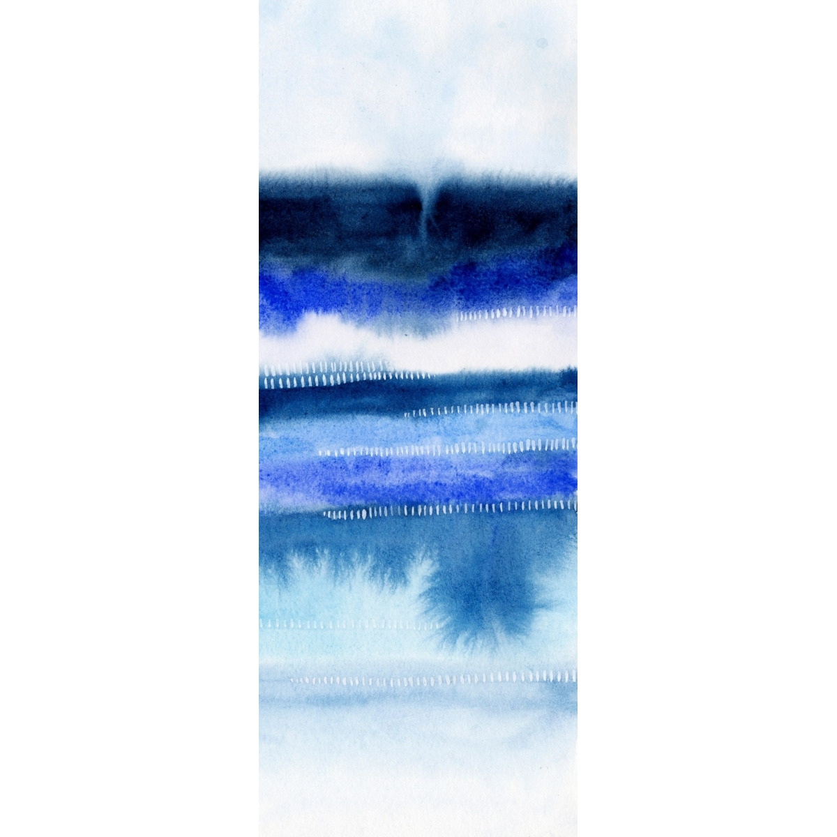Empire Art Direct TMP-109308B-6324 Frameless Free Floating Tempered glass Art by EAD Art coop - Shorebreak Abstract B