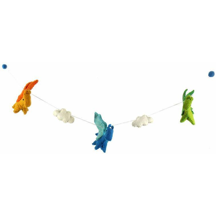 global groove gLg40011-01-241376 Felt Dragon garland - Primary colors