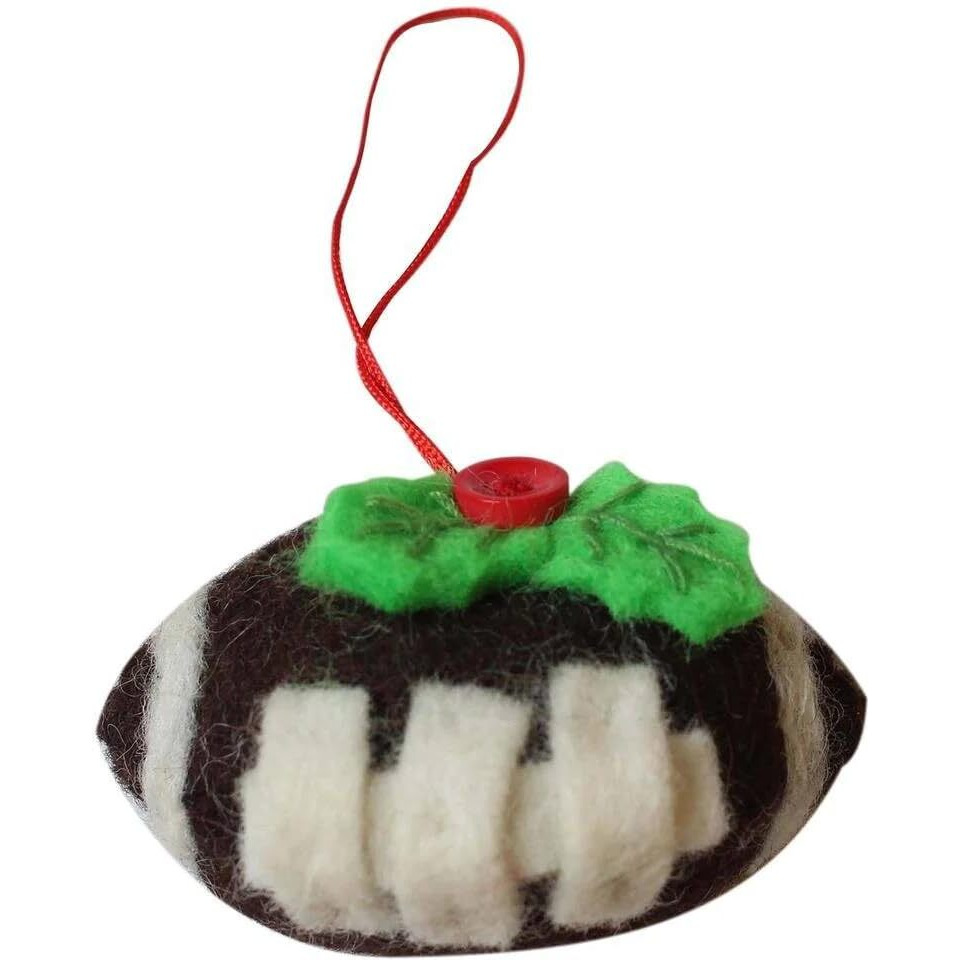 global groove gLg50037-01-241458 Handmade & Fair Trade Football Felt Ornament