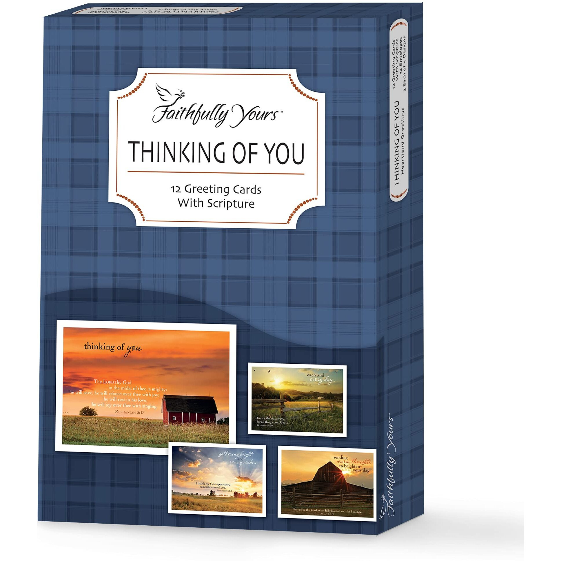 Faithfully Yours 165275 Think card-Boxed - Heartland greetings - Box of 12