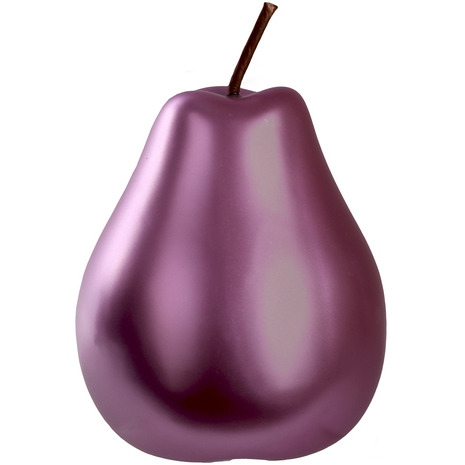 Urban Trends collection 44377 ceramic Pear Figurine  chrome Pink - Large