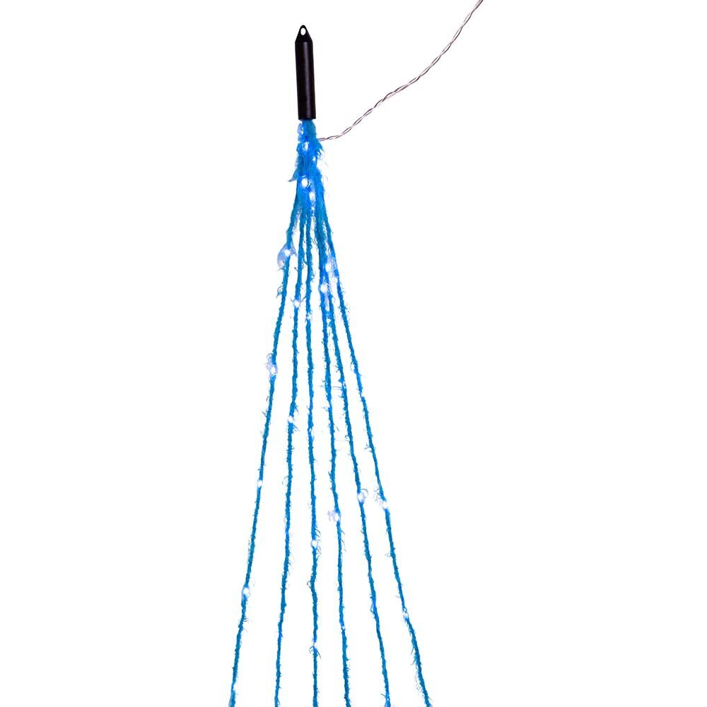 Kurt S Adler UL2605TLTL 120-Light Teal Fuzzy Multi Strand LED Set