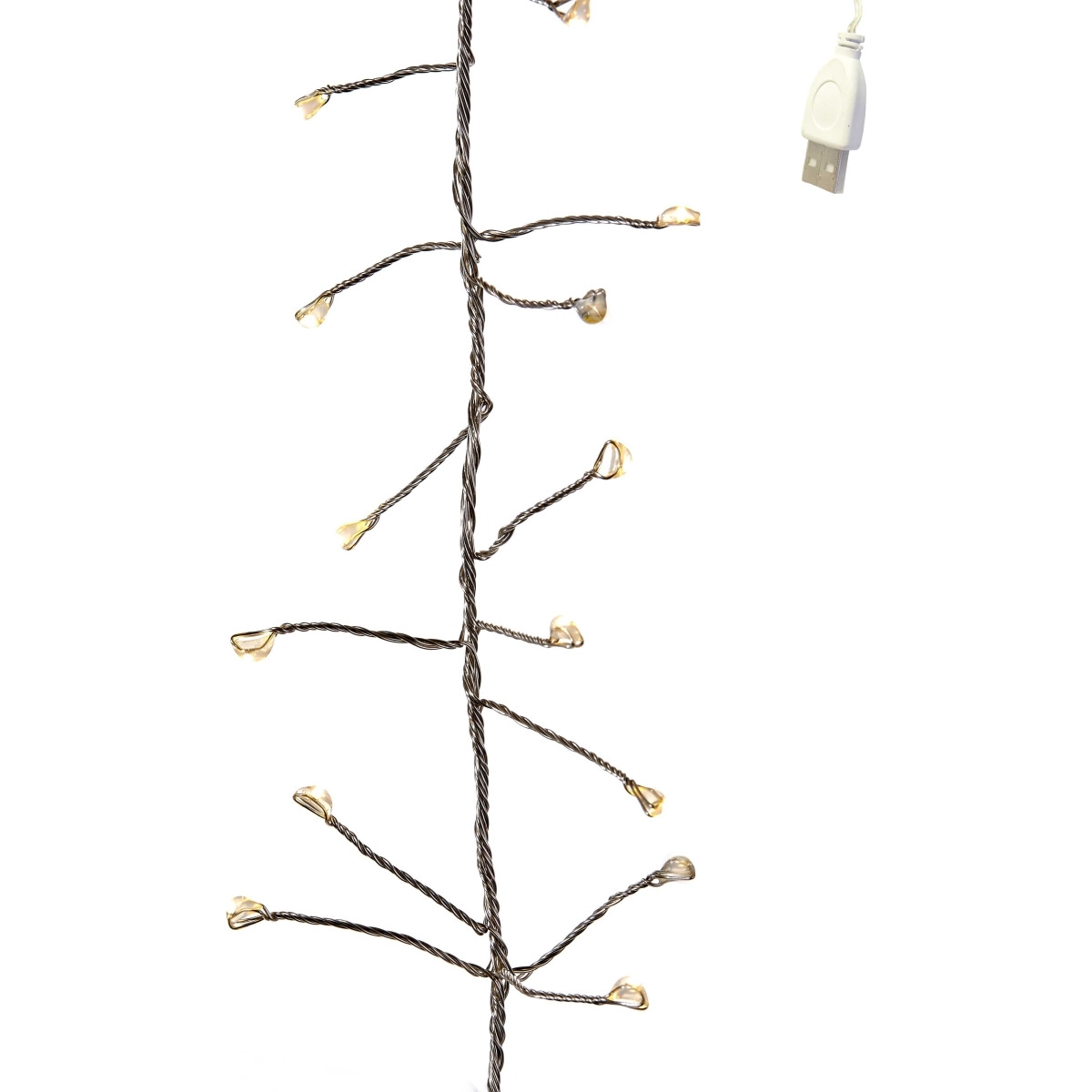 Kurt S Adler USB0202 6 ft 180-Light USB Fairy LED cluster Lights