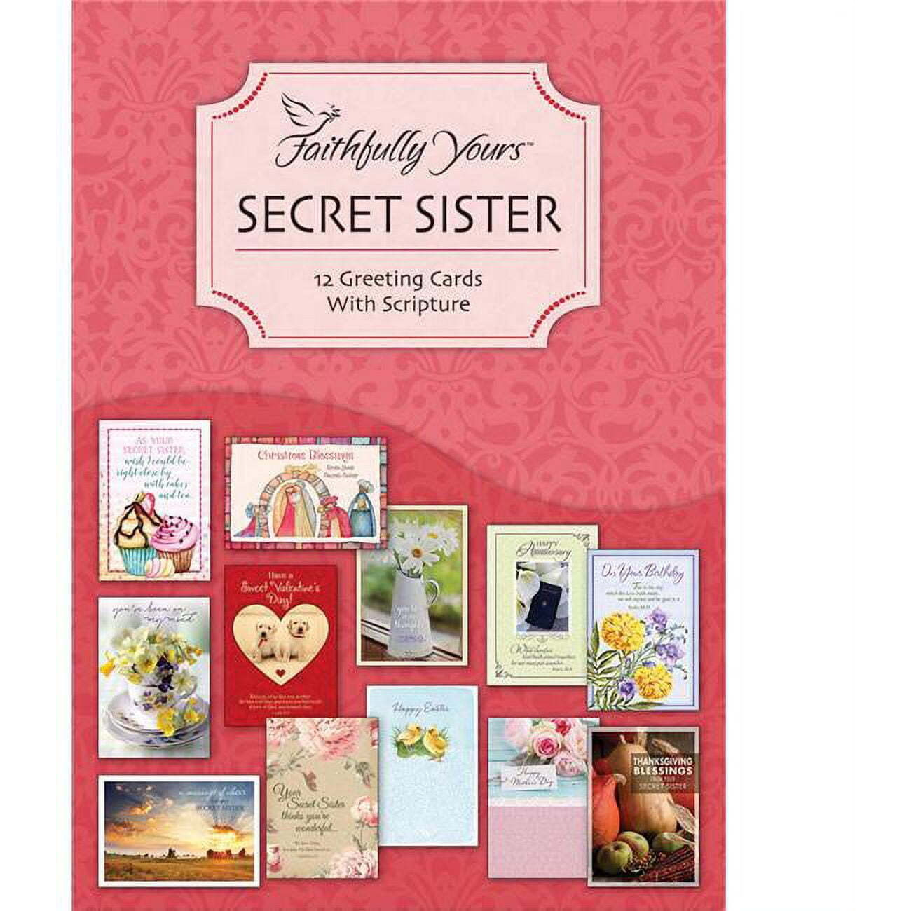 Faithfully Yours 167112 card-Boxed - Secret Sister - Box of 12