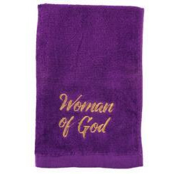 Swanson christian Supply 163124 Towel-Pastor-Woman of god  Purple with gold