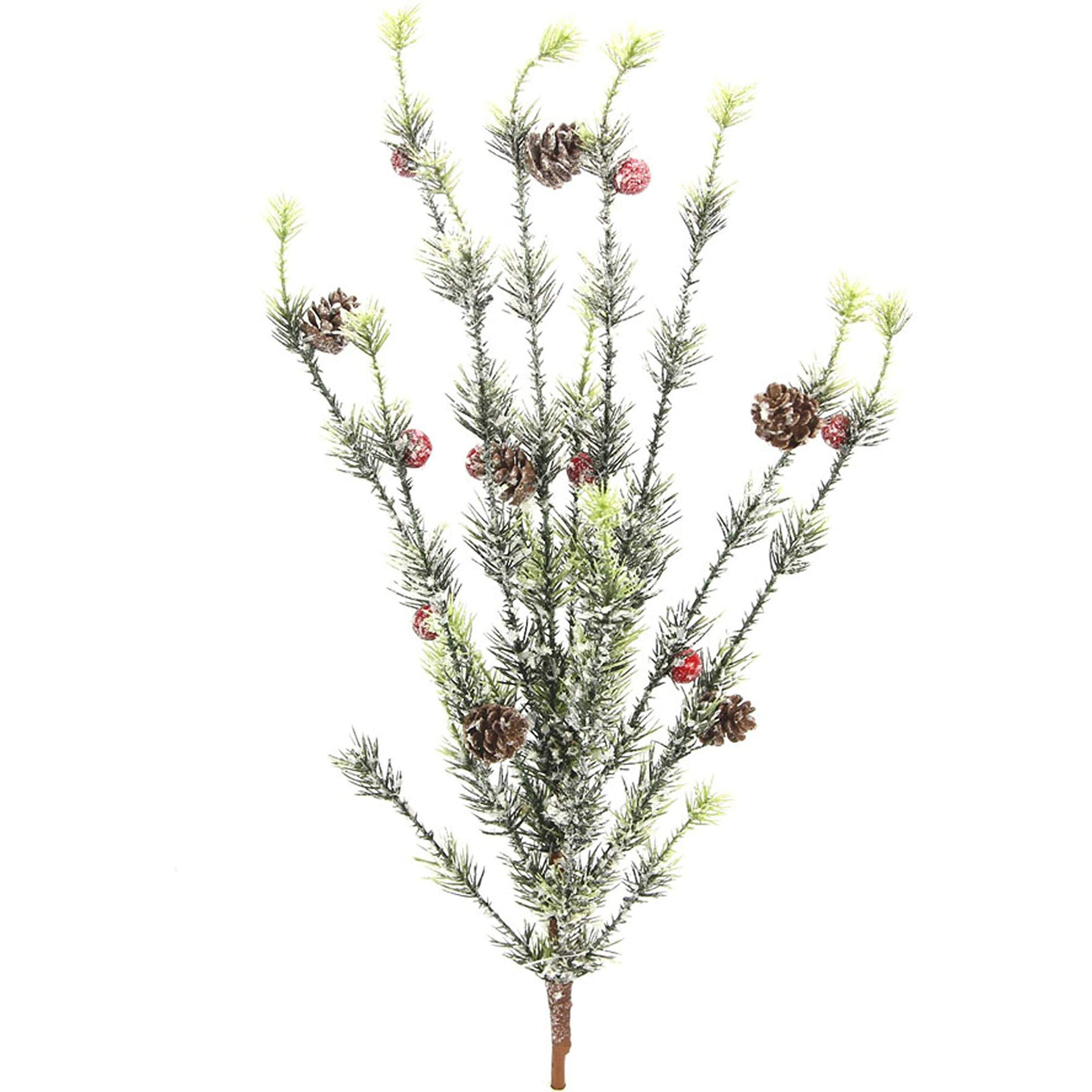 Admired by Nature ABN4c001-NTRL-2 Seasonal Berry Pine cone Spray