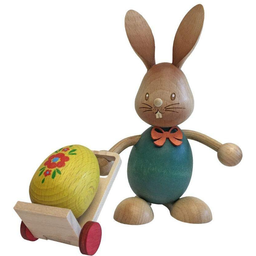 Alexander Taron 224-648-4 Dregeno Easter Figure - Rabbit with Trolley