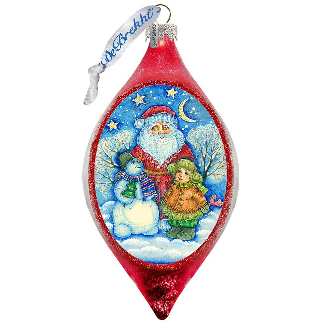 gDeBrekht 757-035 Snowy Friends glass Ornament Drop Ornament