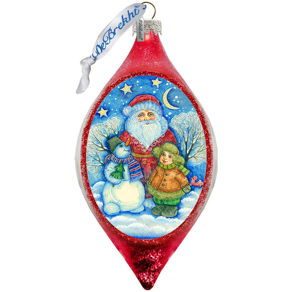 gDeBrekht 757-035 Snowy Friends glass Ornament Drop Ornament