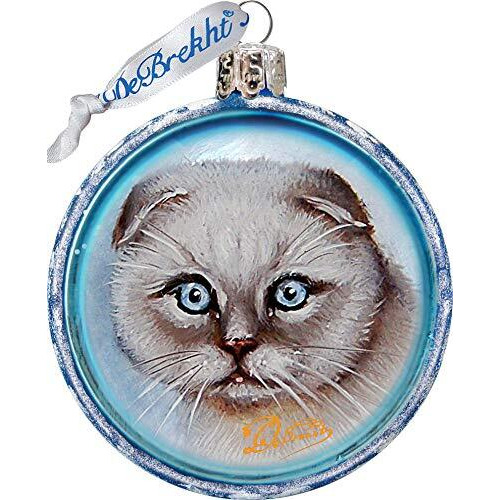gDeBrekht 764-120 Handcrafted glass cat Ornament