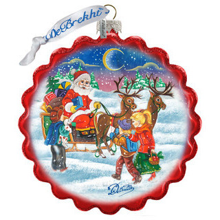 gDeBrekht 759-044 Happy Holidays to All Wreath Ornament