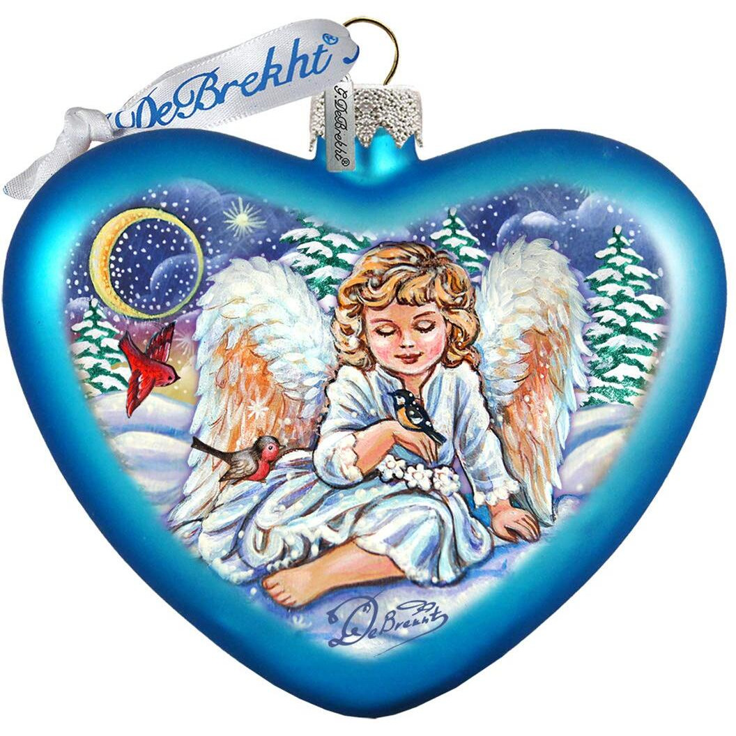 gDeBrekht 753-011 Big Heart girl Angel Ornament