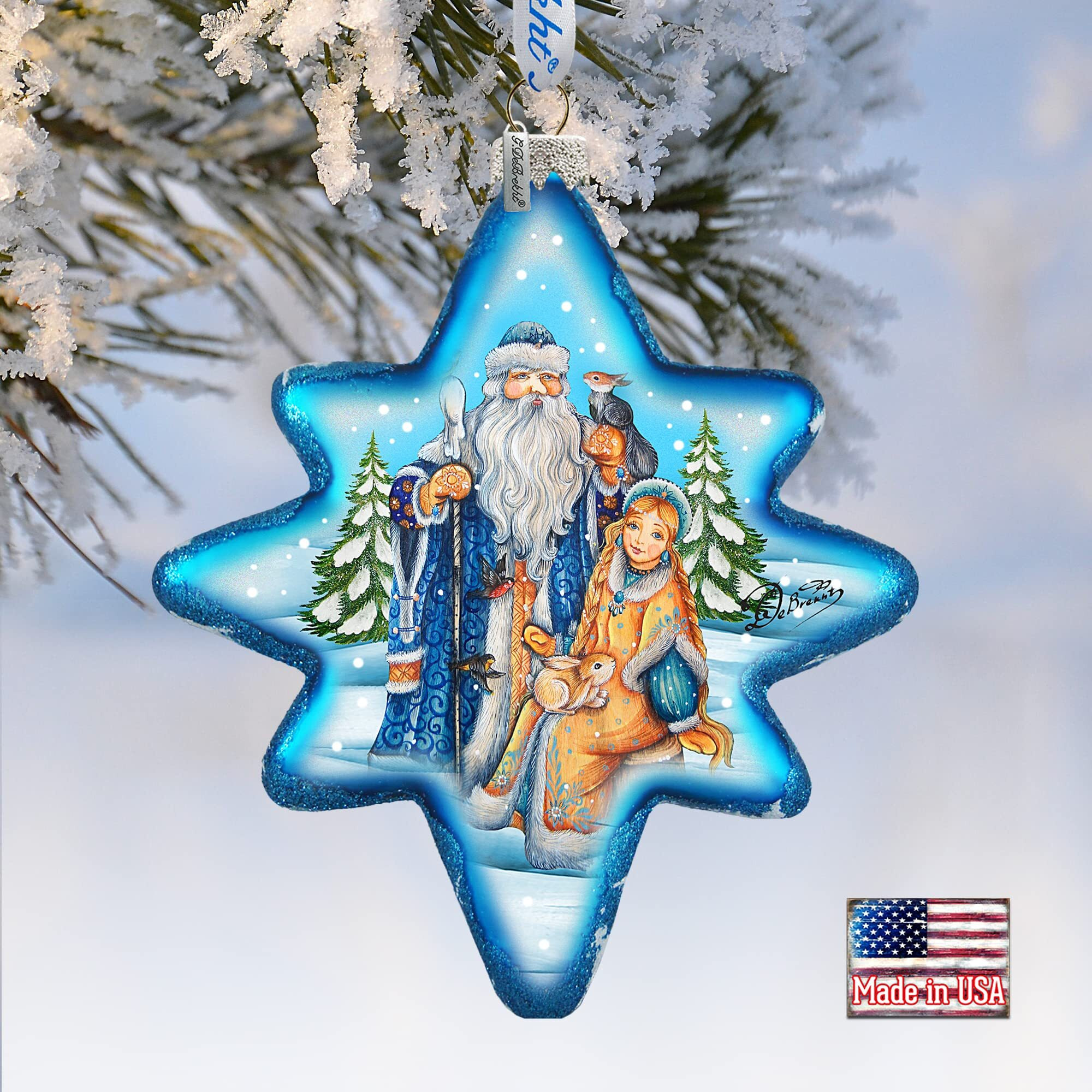 gDeBrekht 755-015 Father Frost & Snow Maiden North-Star Ornament