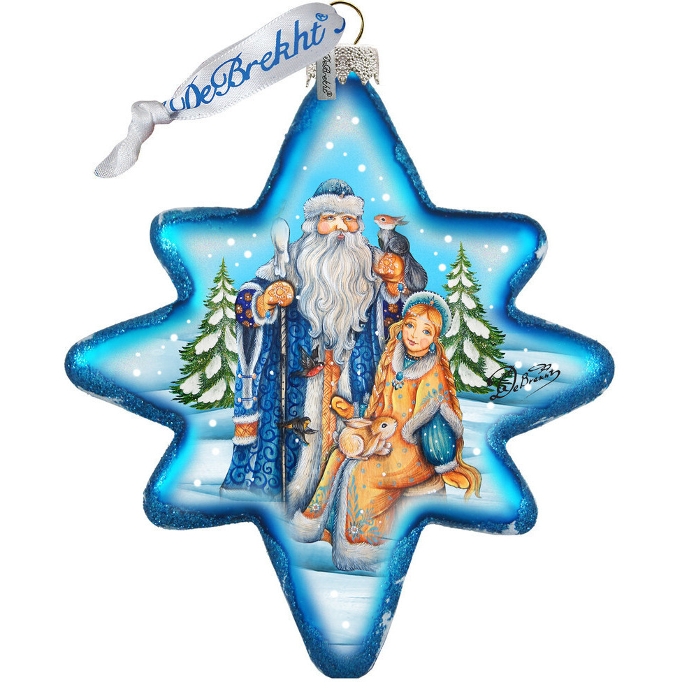 gDeBrekht 755-015 Father Frost & Snow Maiden North-Star Ornament