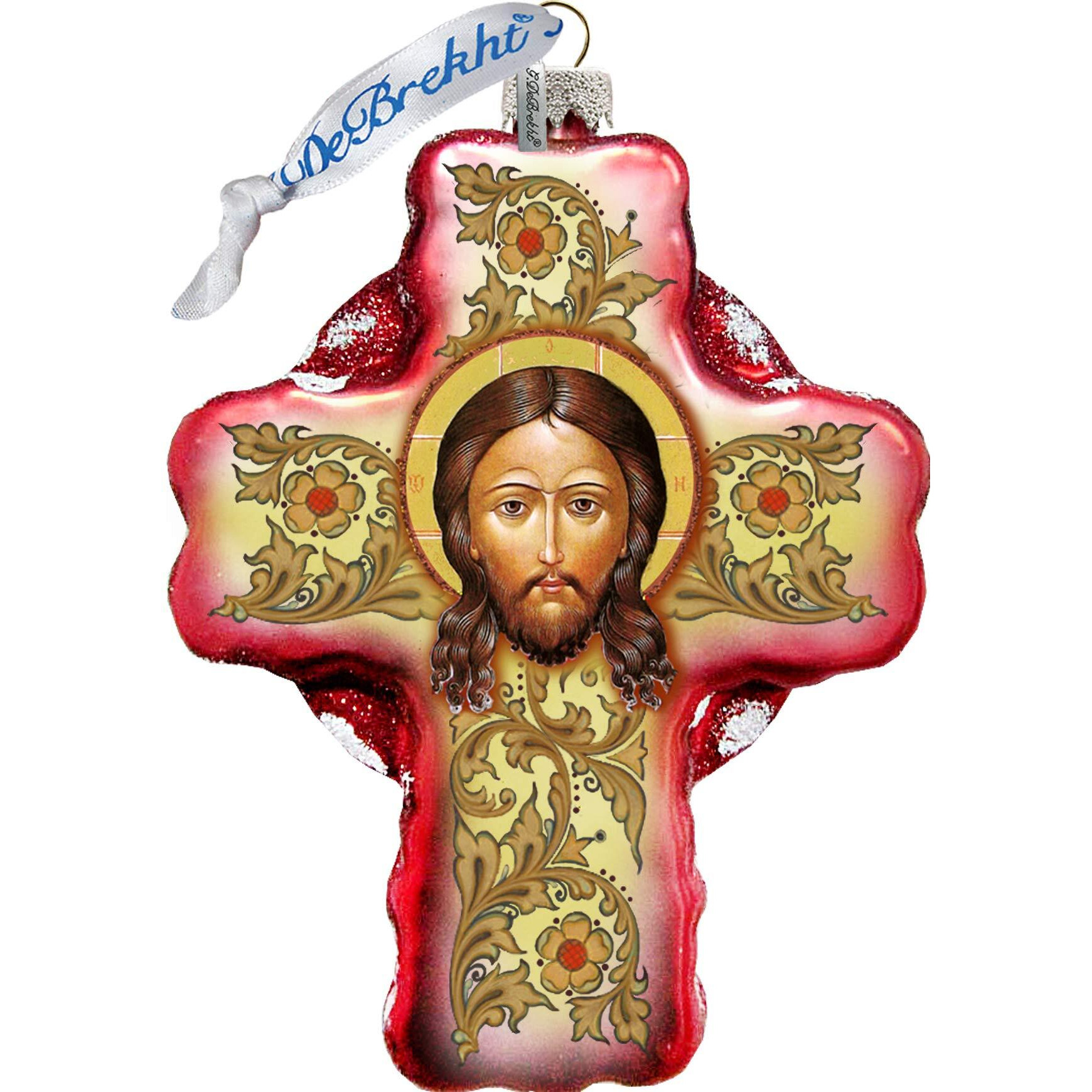 gDeBrekht 758-006 Jesus Face cross Ornament