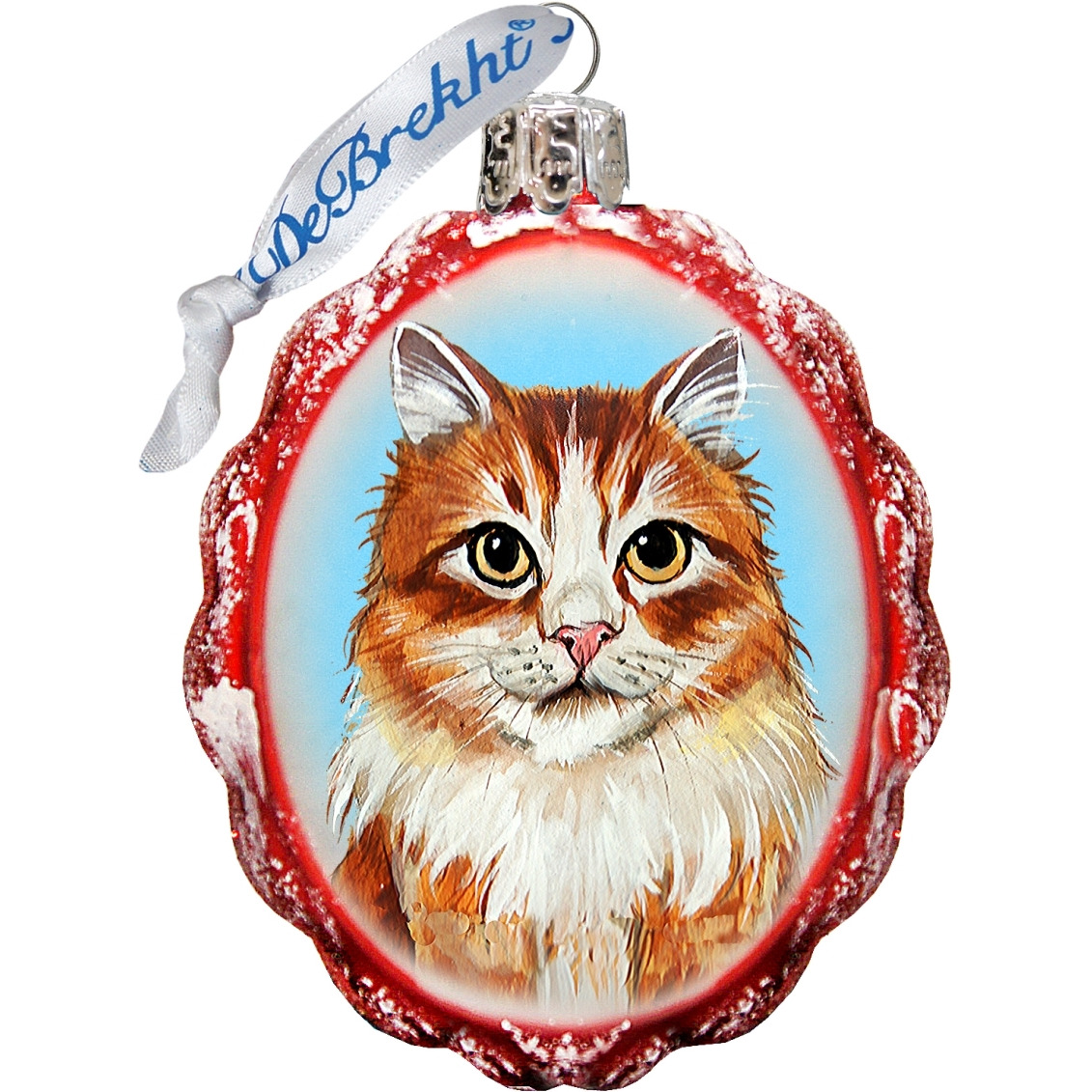 gDeBrekht 774012 Red Tabby with curios glance Ornament