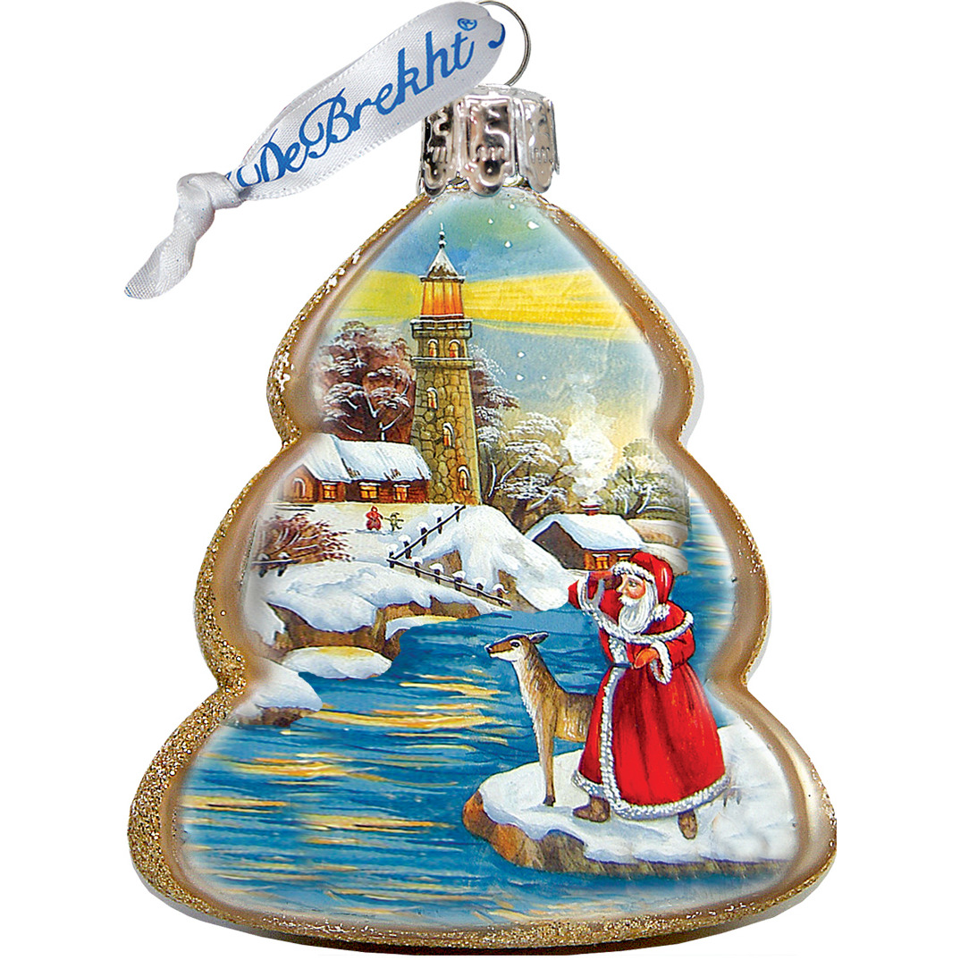 gDeBrekht 773025 Lighthouse Santa Ornament