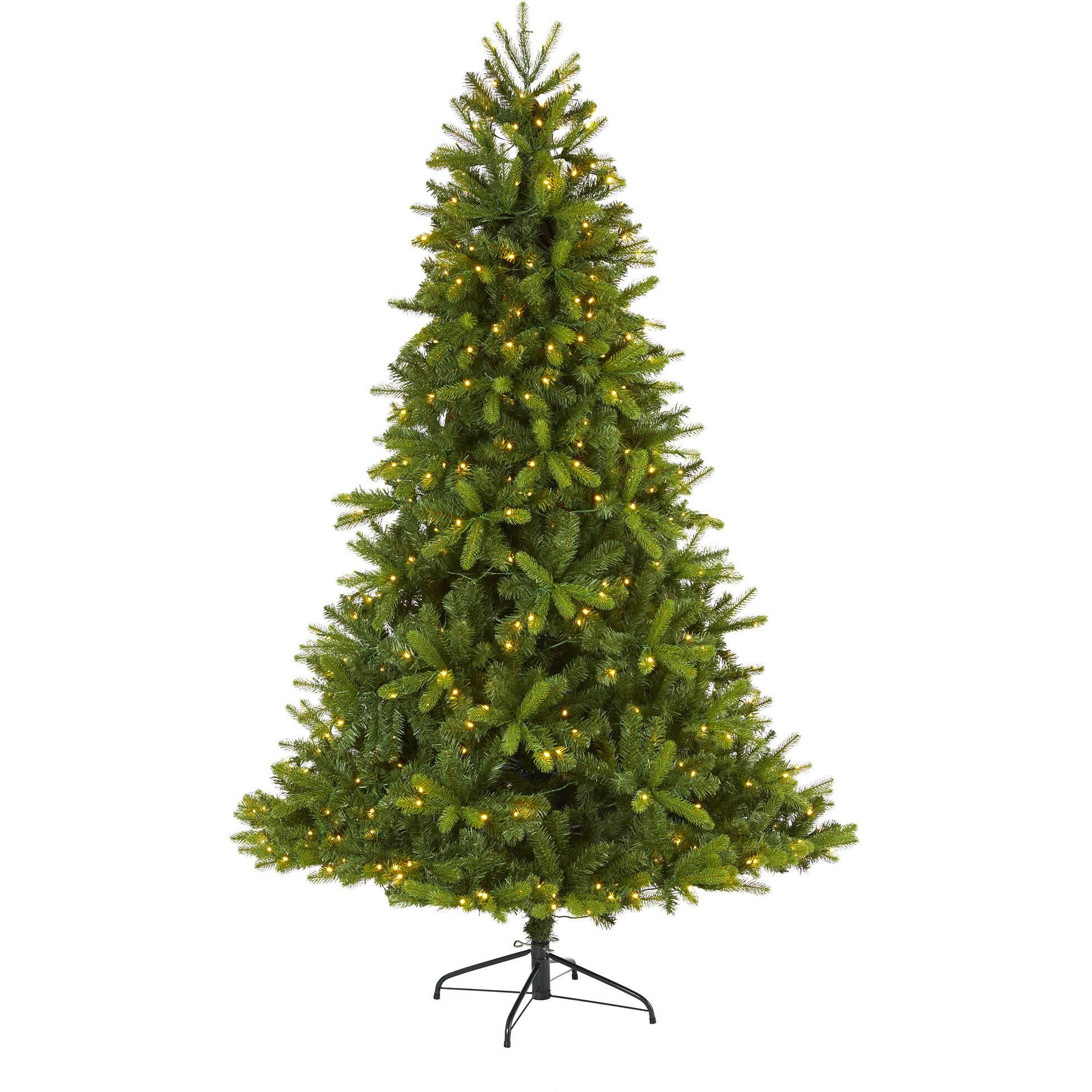 Nearly Natural T1659 7 ft New Haven Spruce Natural Look Artificial christmas Tree with 500 LED Lights