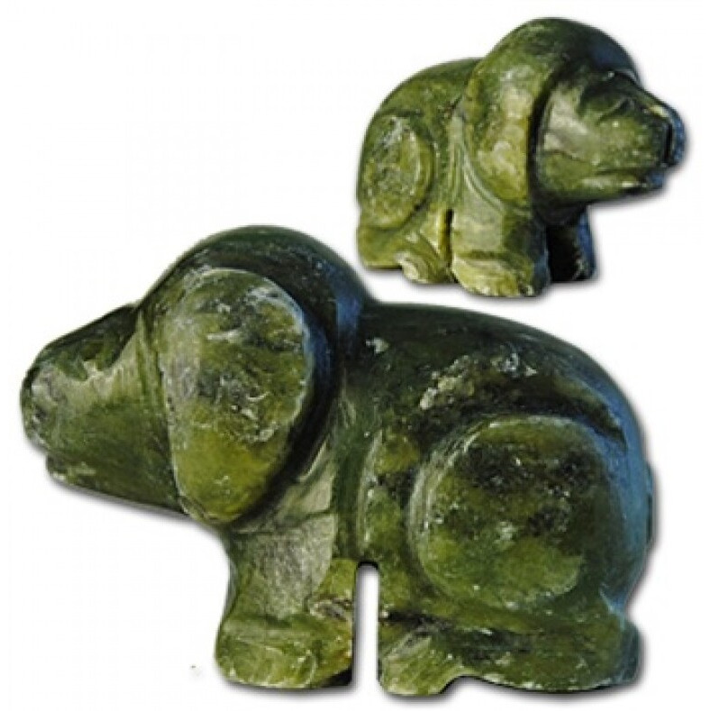 Designer Jewelry JADEDOg genuine Hand craved Jade Dog Figurine