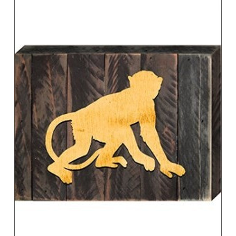 Designocracy 99233-M Monkey Wooden Magnet Wall Decor
