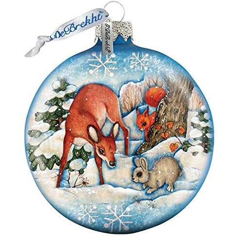 gDeBrekht 8173412 Forest Friends Ball Wooden Ornament Set of 2