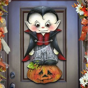 gDeBrekht 8457401 Dracula Wooden Ornament by Jamie Mills Price Set of 2