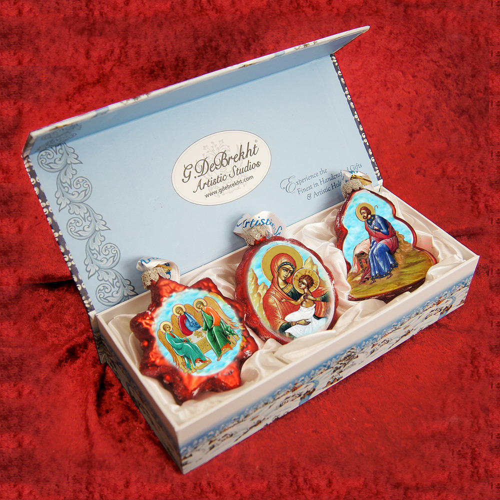 gDeBrekht 770101S3 Nativity Ornaments - Set of 3