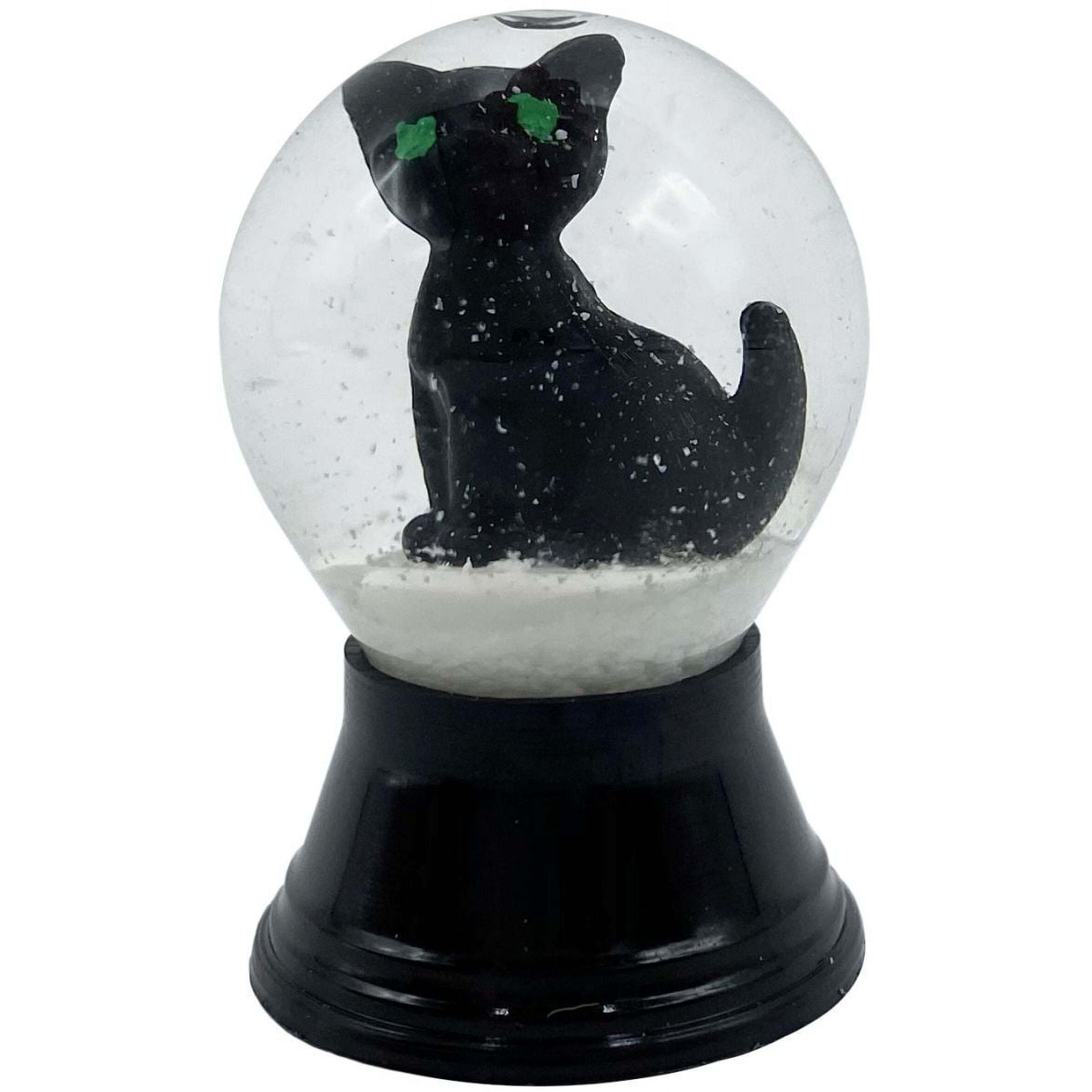 Alexander Taron PR1144 Perzy Snowglobe - Mini Black cat - 15 x 1 x 1 in