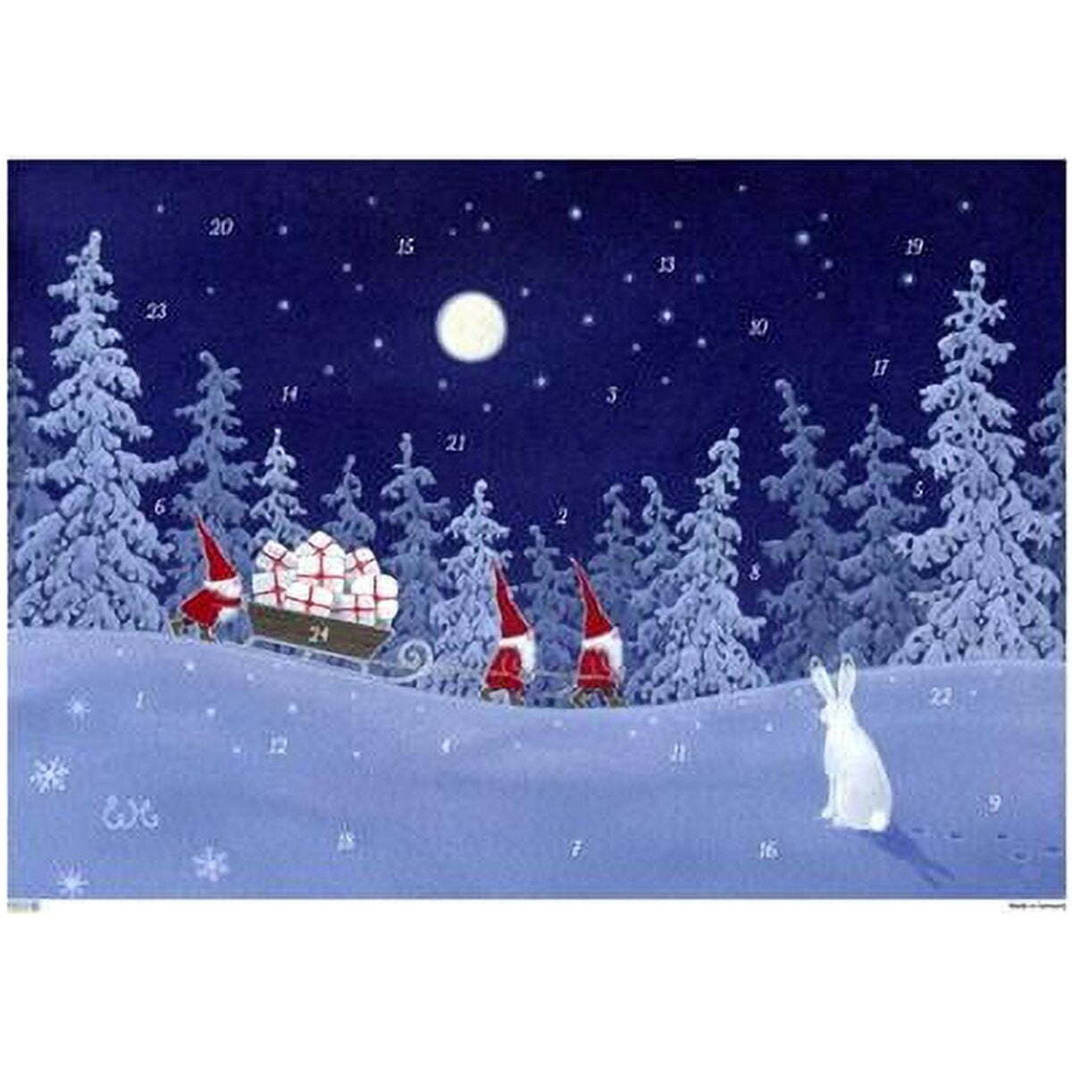 Alexander Taron 10504 Korsch Advent calender - Tomte in Woods - 105 x 12 x 1 in