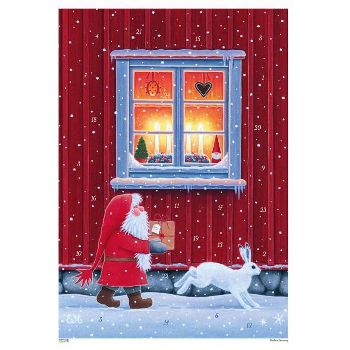 Alexander Taron 10502 Korsch Advent calender - Tomte with Window - 14 x 8625 x 01 in